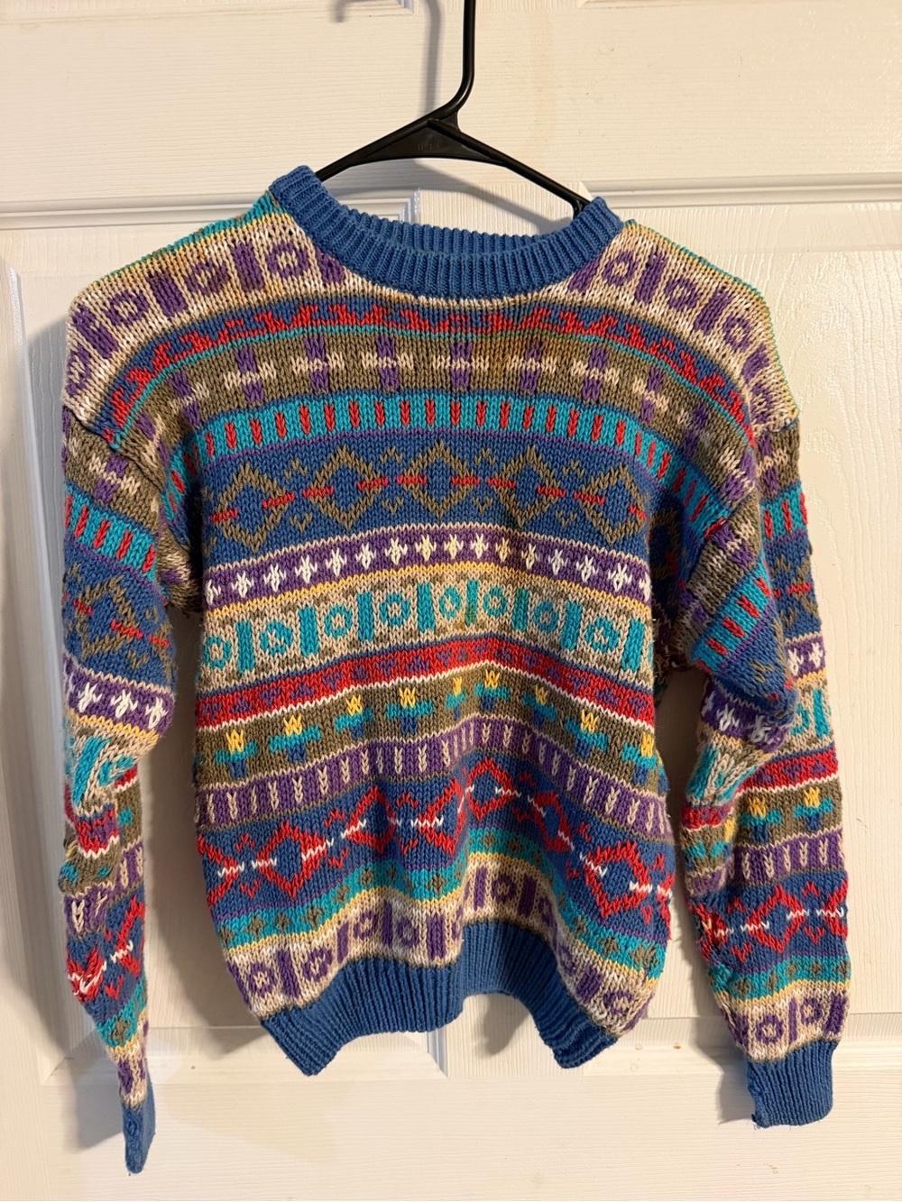 Boston Traders Multicolor Fair Isle Crewneck - Blue Trim